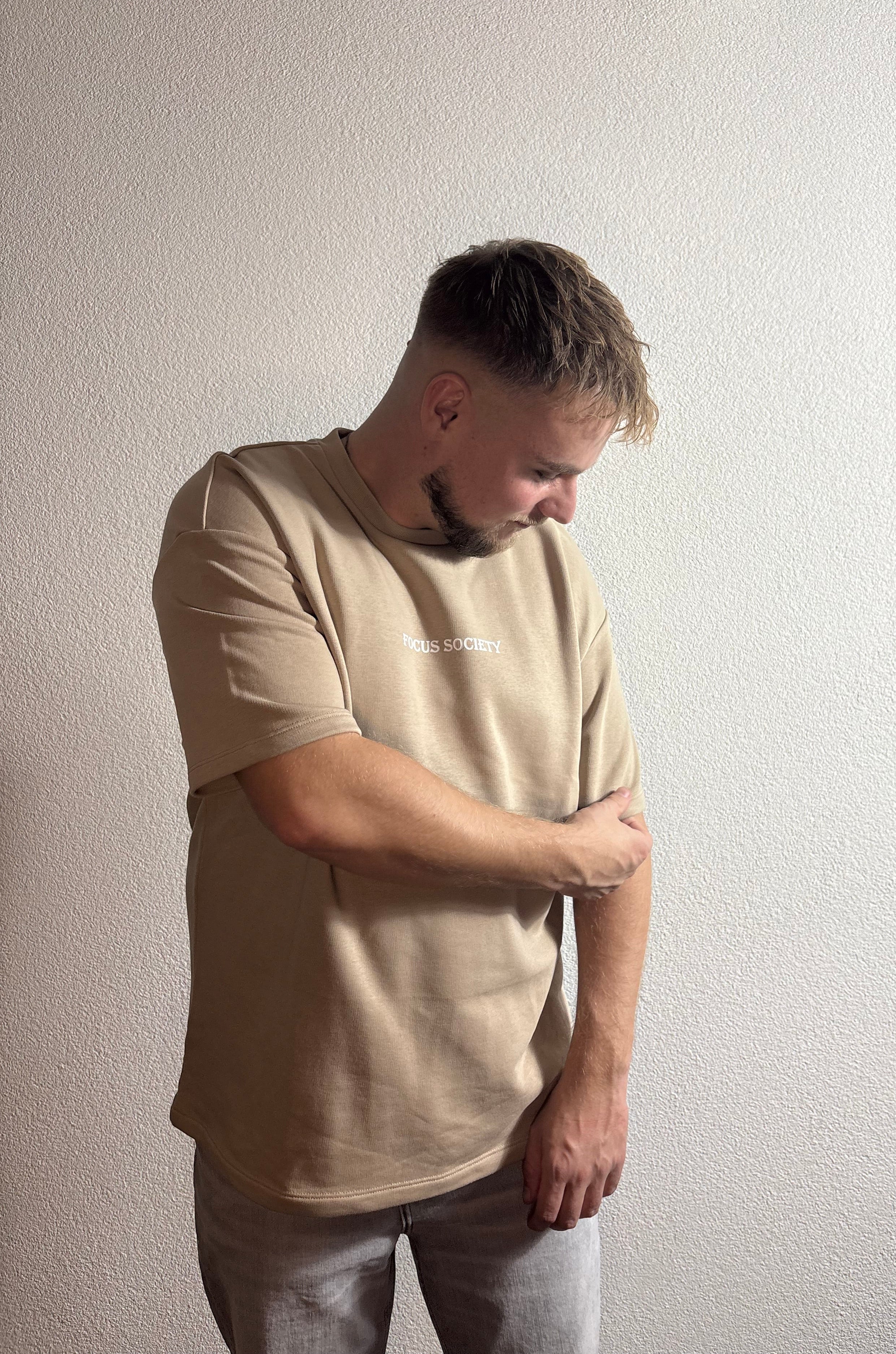 PREMIUM FOCUS T-SHIRT SAND