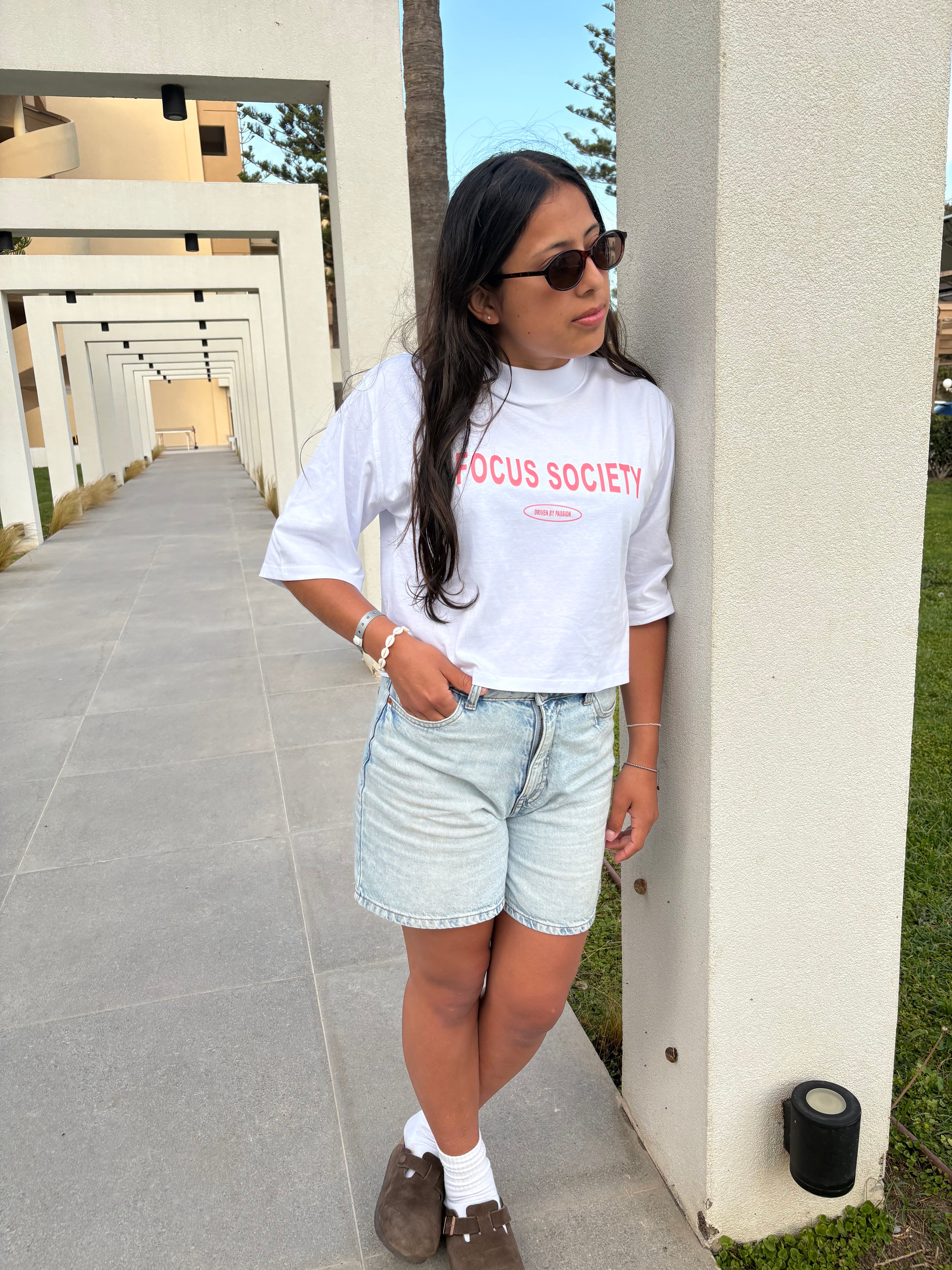 CROPPED RELAXED TEE DAMES