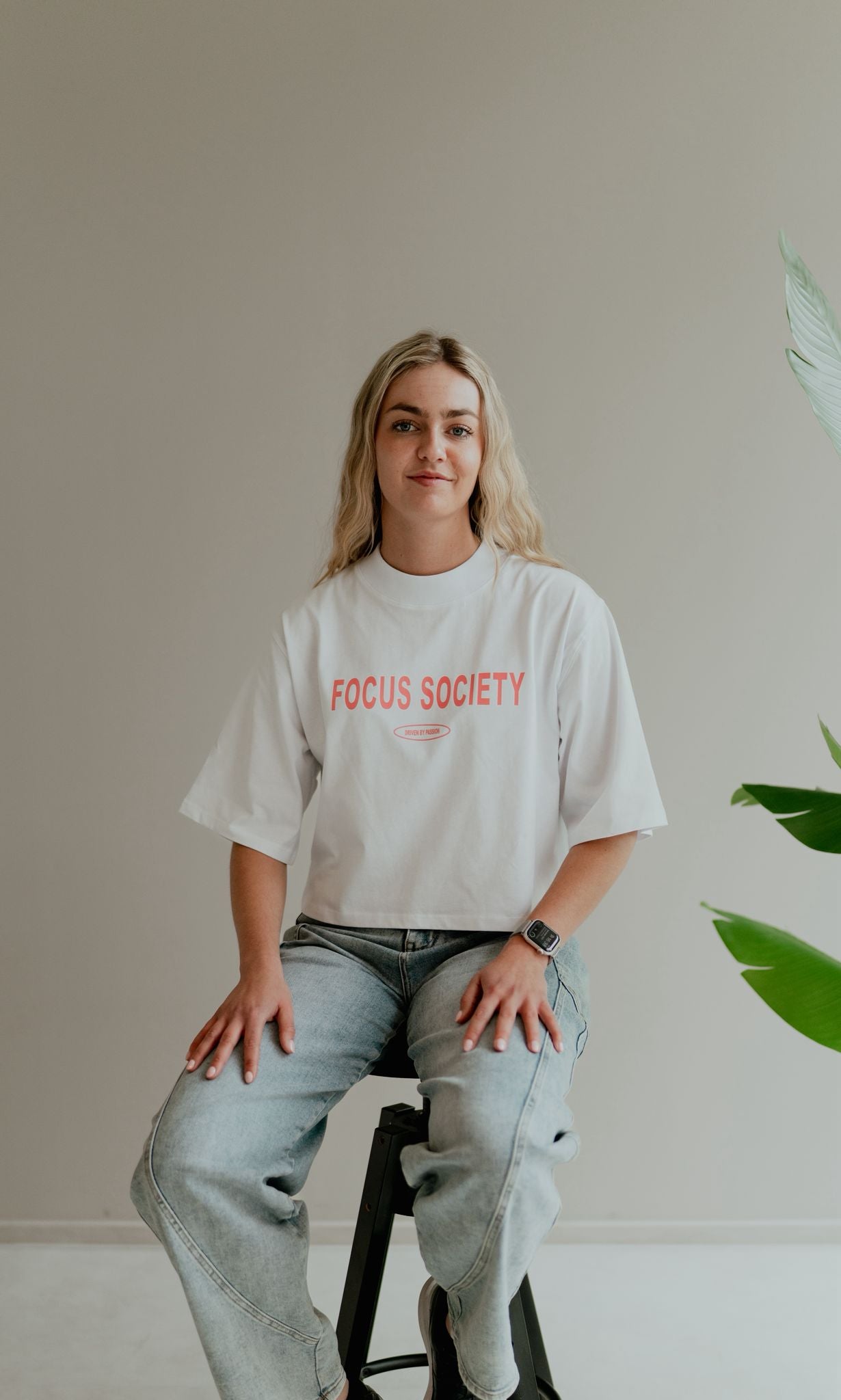 CROPPED RELAXED TEE DAMES