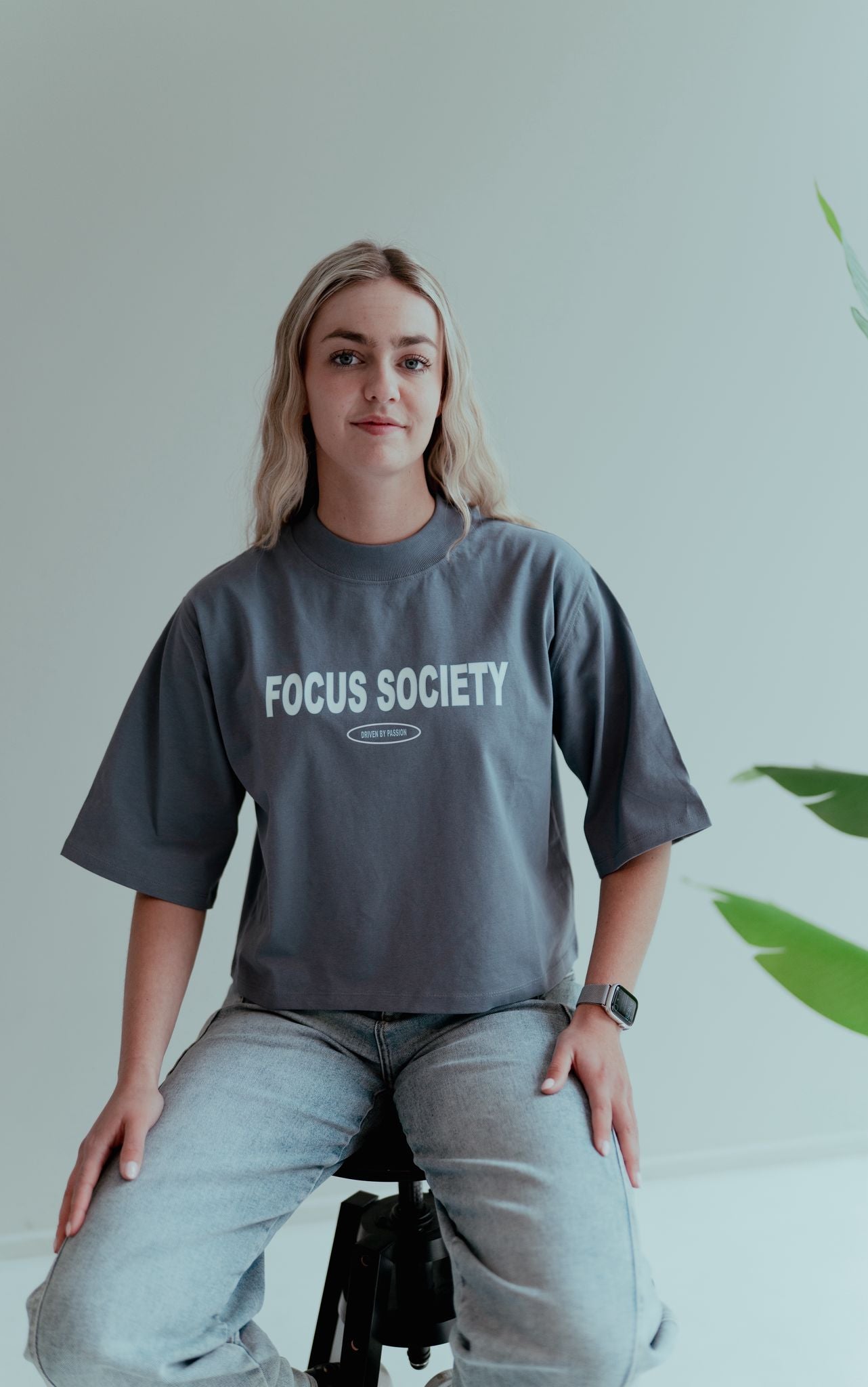 CROPPED RELAXED TEE DAMES