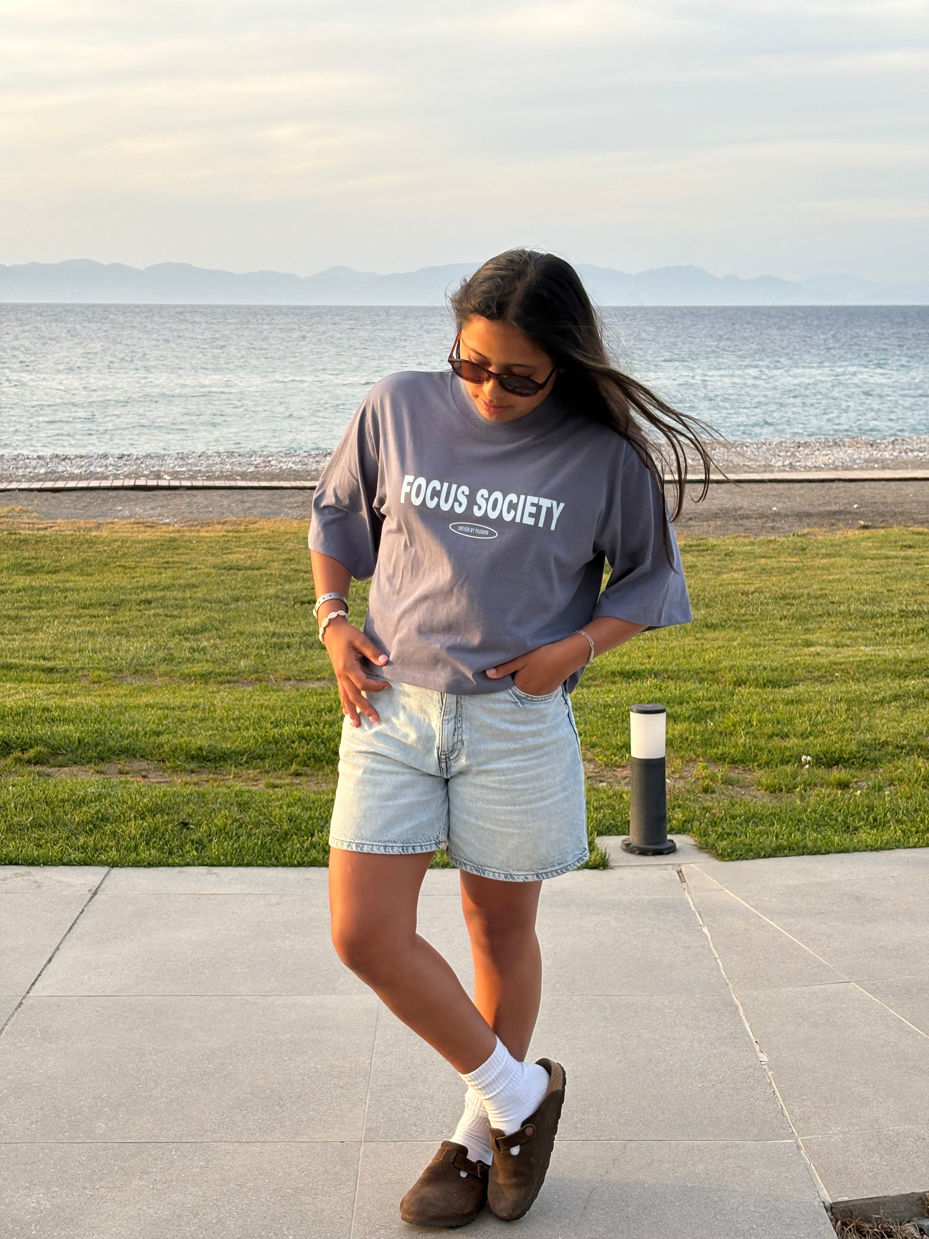 CROPPED RELAXED TEE DAMES