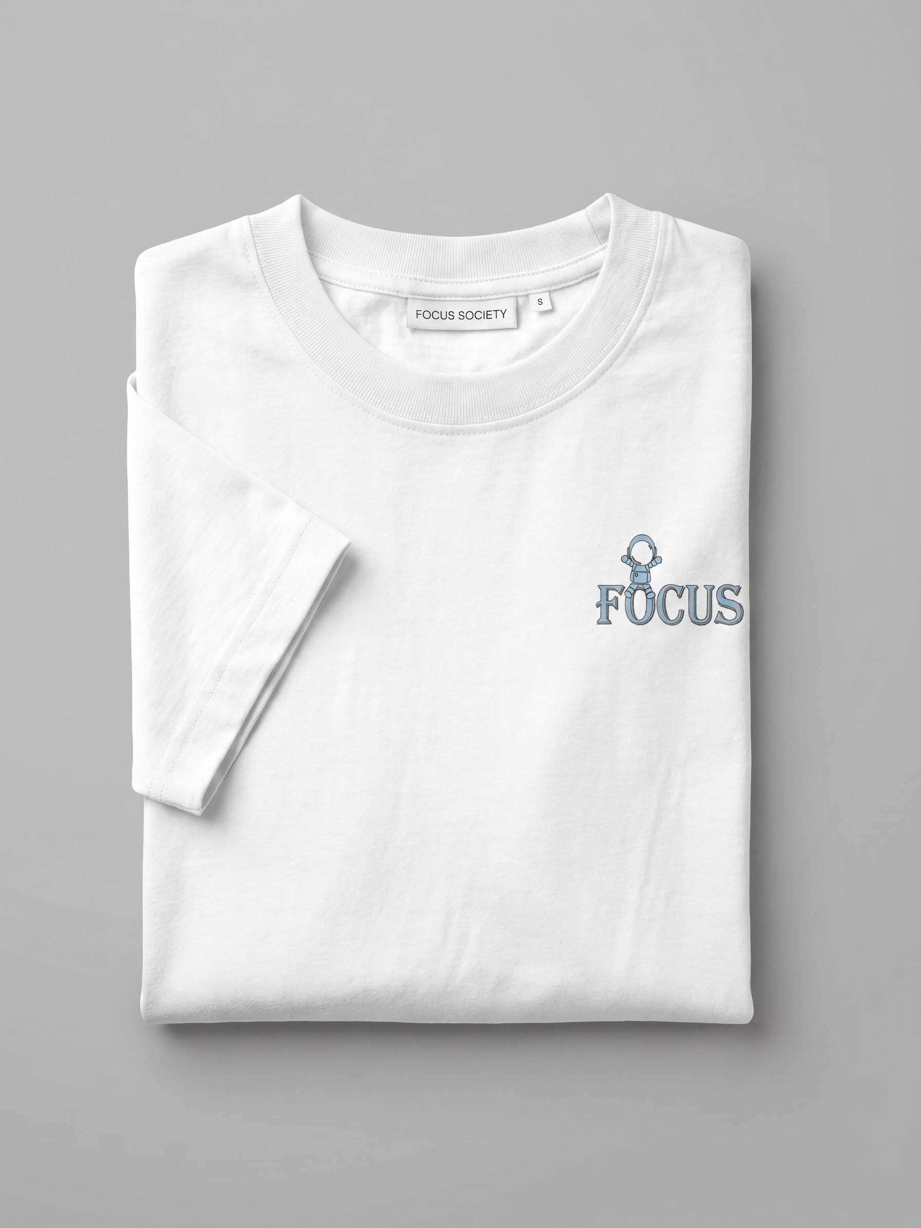 FOCUS FRONT TEE WHITE